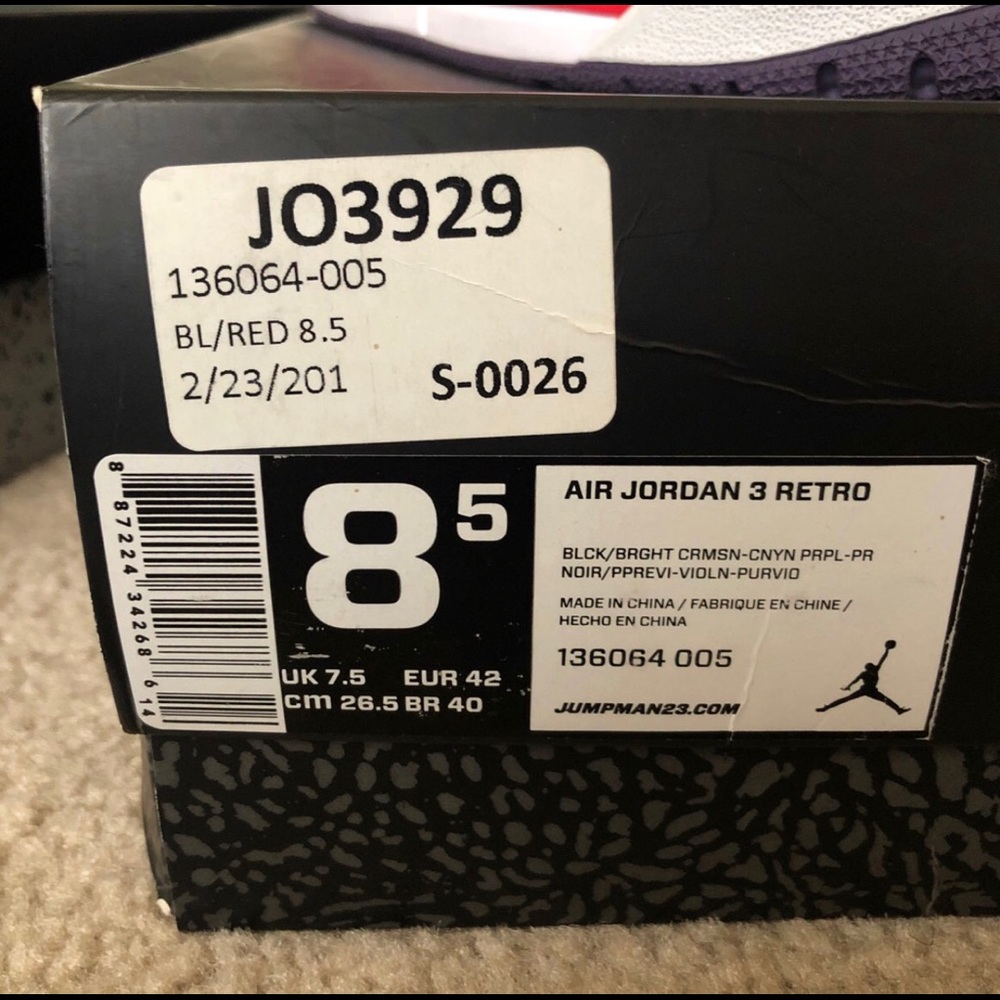 Jordan Retro 3 - Picture 6 of 6